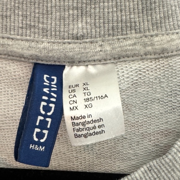 EC H&M Divided Gray and Colorful Men’s Lightweight Sweat Shirt - Picture 3 of 6